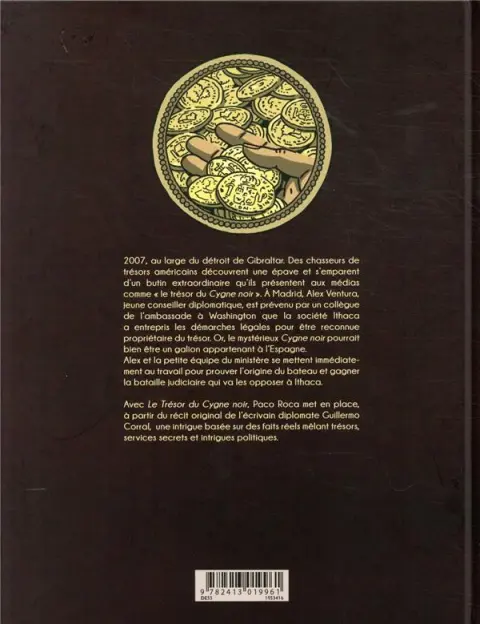 Verso de l'album Le trésor du Cygne noir