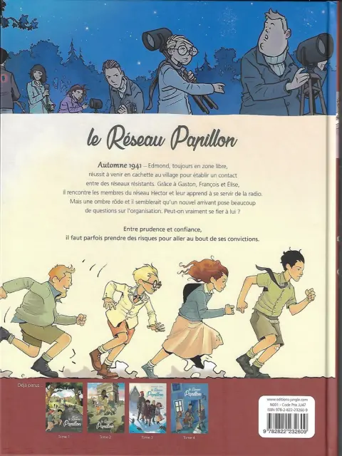 Verso de l'album Le Réseau Papillon Tome 5 L'espion parmi nous