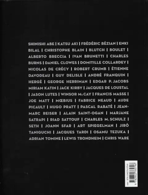 Verso de l'album Qu'est-ce que la bande dessinée aujourd'hui ?