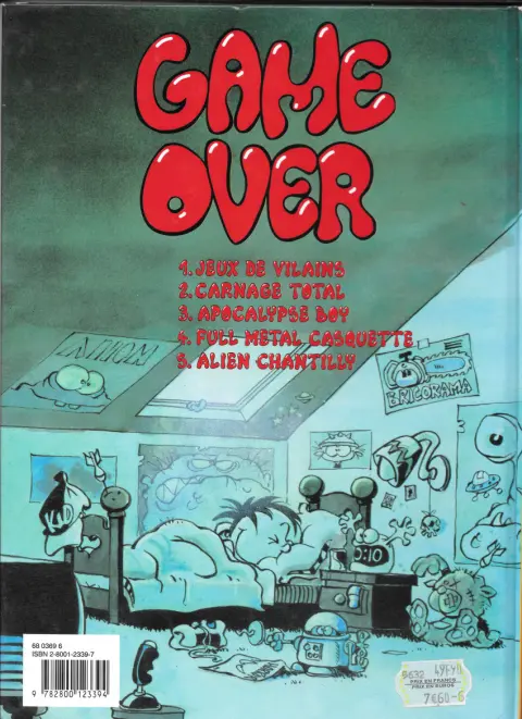 Verso de l'album Kid Paddle Tome 2 Carnage Total