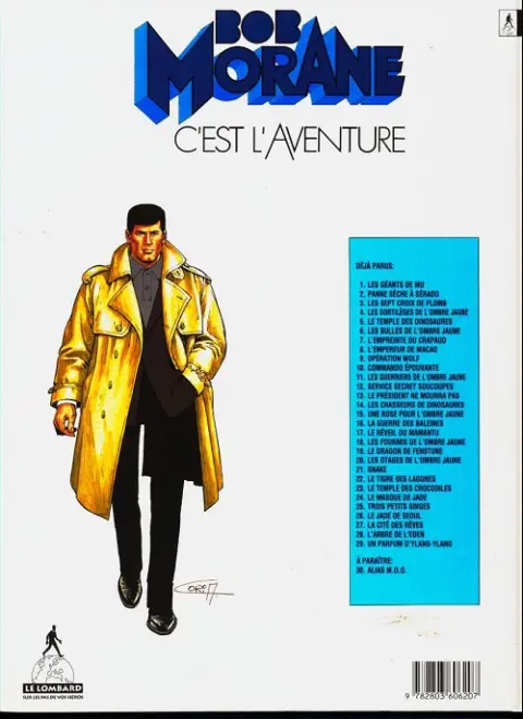 Verso de l'album Bob Morane Tome 37 Les fourmis de l'ombre jaune