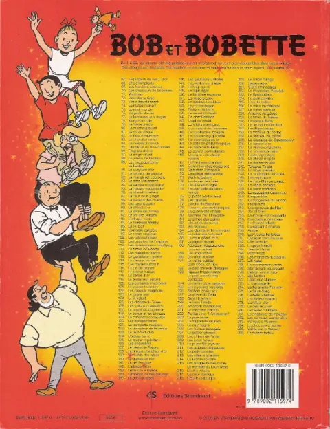 Verso de l'album Bob et Bobette Tome 120 Les corsaires ensorcelés