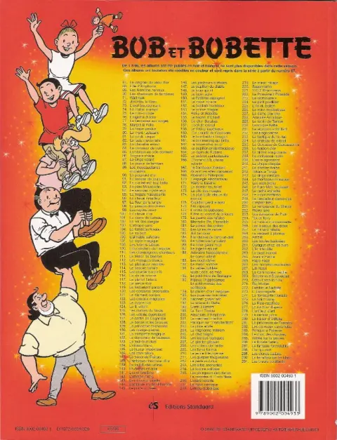 Verso de l'album Bob et Bobette Tome 137 Le trésor de Fiskary