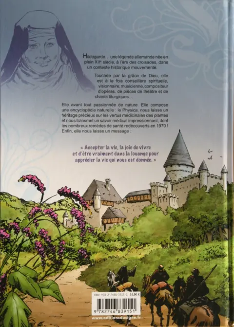 Verso de l'album Hildegarde de Bingen Une légende vivante du XIIe siècle