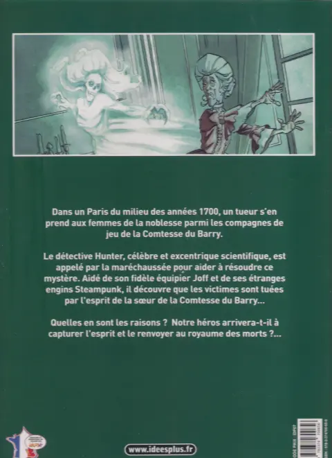 Verso de l'album Détective Hunter Tome 1 Spectre