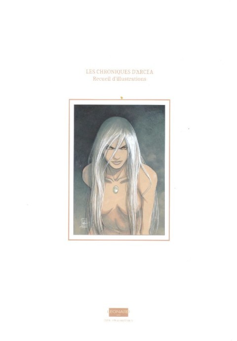 Verso de l'album Les Chroniques d'Arcea Artbook - Sous la caresse d'un pinceau