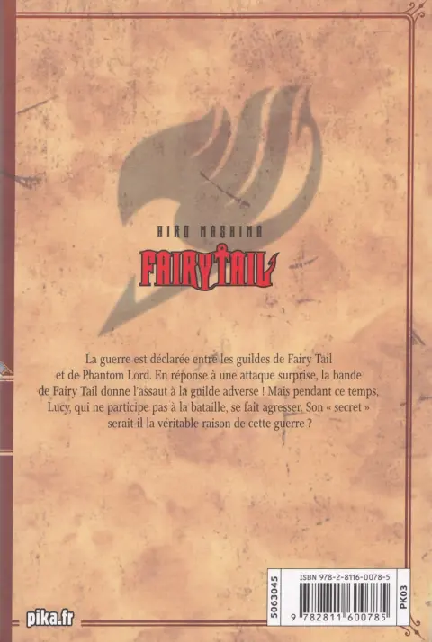 Verso de l'album Fairy Tail 7