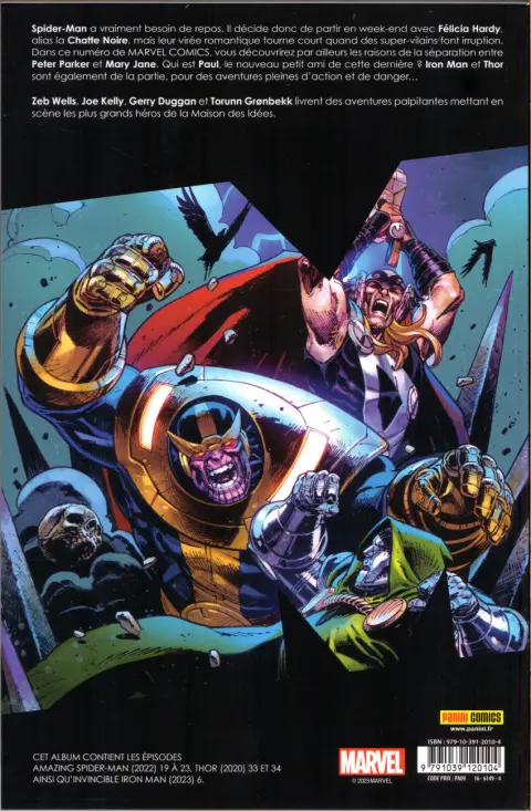 Verso de l'album Marvel Comics Tome 23