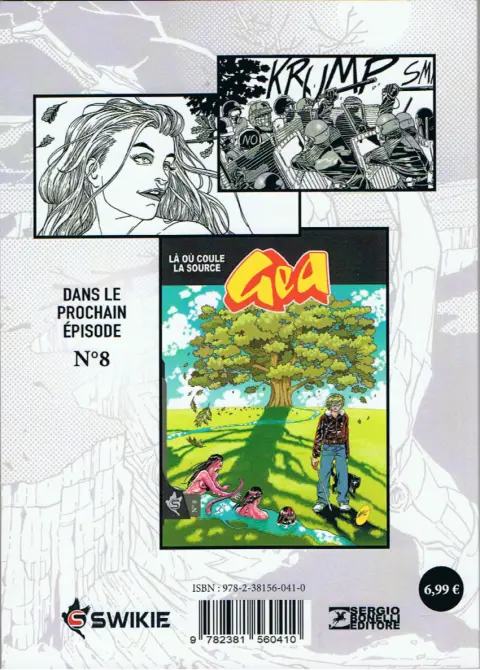 Verso de l'album Gea N° 7 La croisade de Clive