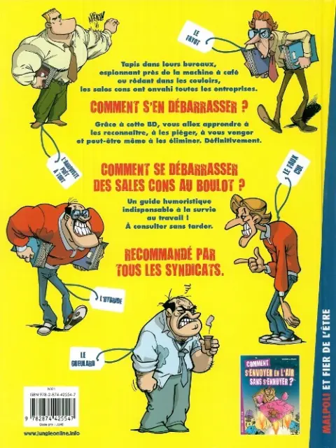 Verso de l'album Comment Tome 2 Comment se débarrasser des cons au boulot ?