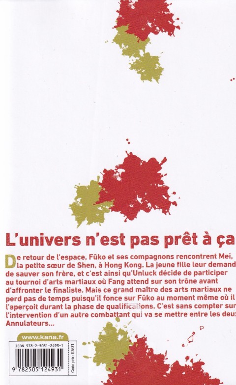 Verso de l'album Undead Unluck 19