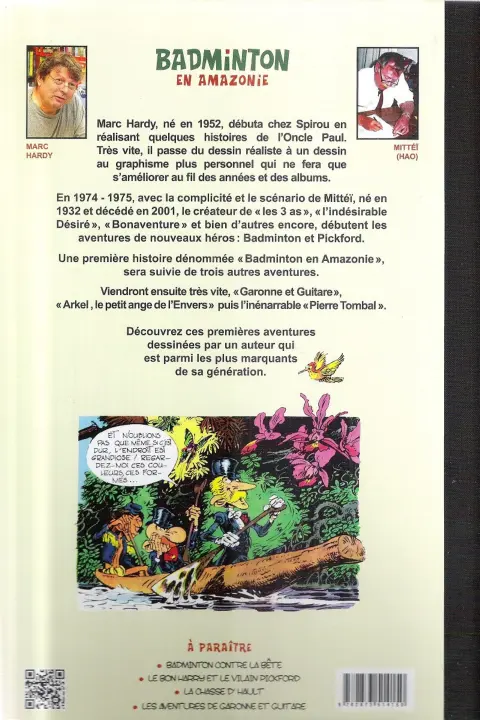 Verso de l'album Badminton Tome 1 Badminton en Amazonie