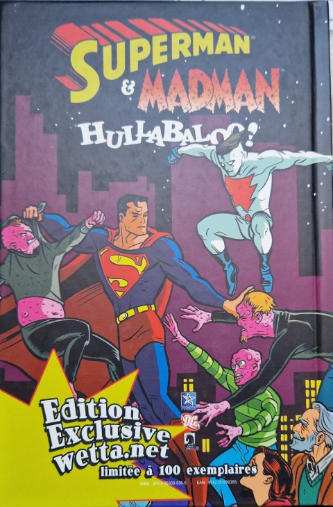 Verso de l'album Superman & Madman Hullabaloo !