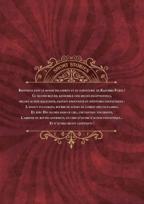 Verso de l'album Kazuhiro Fujita's short stories 2 Akatsuki no uta