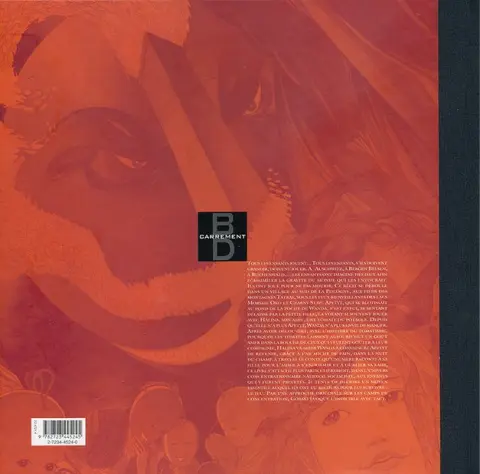 Verso de l'album Dans la nuit du champ