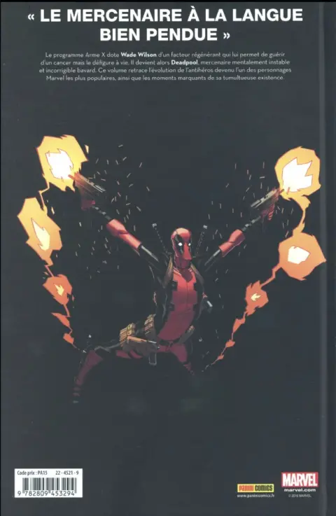 Verso de l'album Je suis Deadpool
