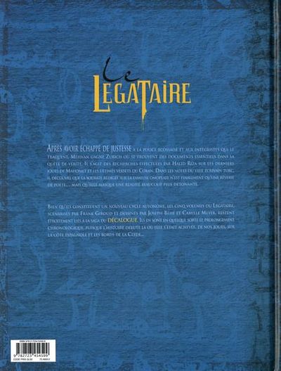 Verso de l'album Le Décalogue - Le Légataire Tome 2 Le songe de Médine