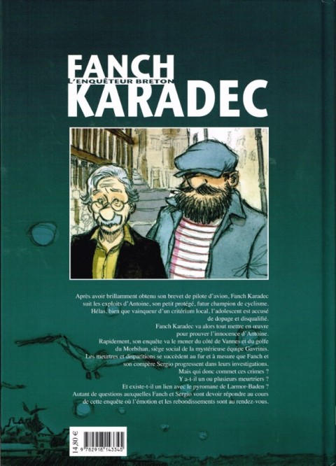 Verso de l'album Fanch Karadec l'enquêteur breton Tome 4 l'énigme Gavrinis