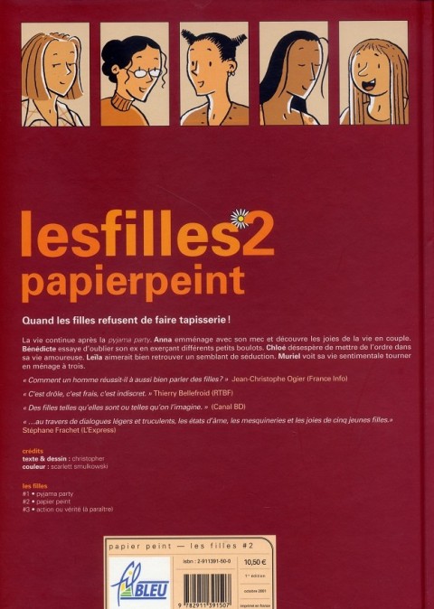 Verso de l'album Les Filles Tome 2 Papier peint