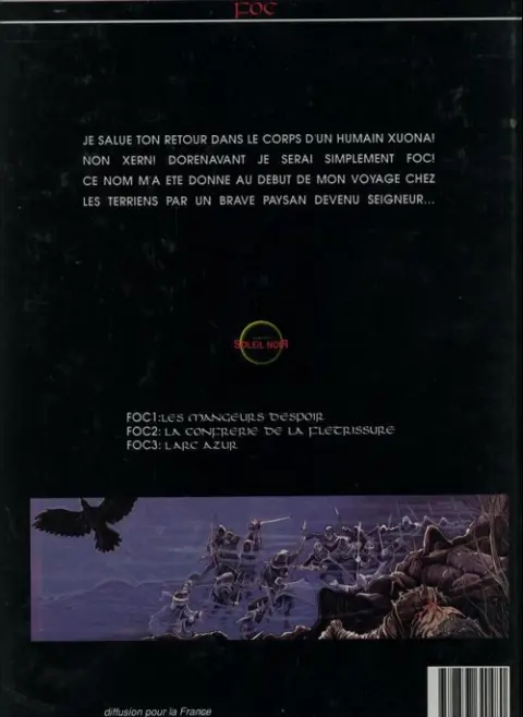 Verso de l'album Foc Tome 3 L'arc azur