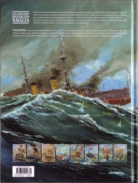 Verso de l'album Les grandes batailles navales Tome 4 Tsushima