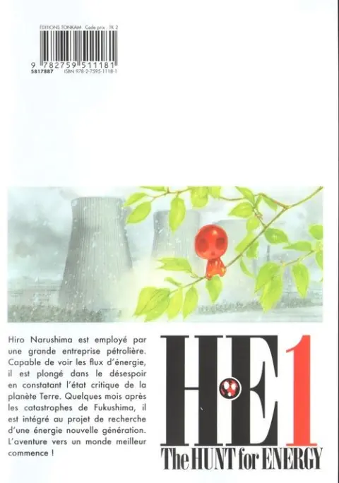 Verso de l'album HE - The Hunt for Energy 1