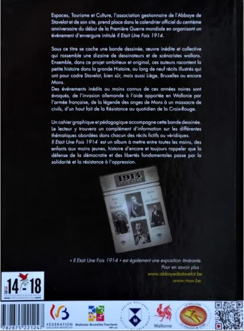 Verso de l'album Il Était Une Fois 1914