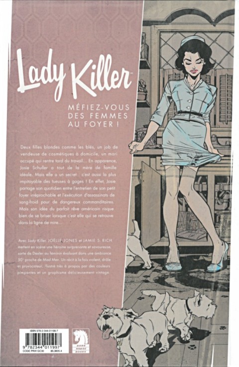 Verso de l'album Lady Killer Tome 1 À couteaux tirés