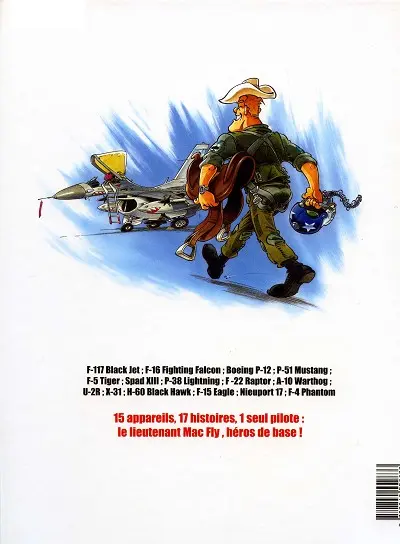 Verso de l'album Lieutenant Mac Fly Tome 1 Que l'Air Force soit avec vous !