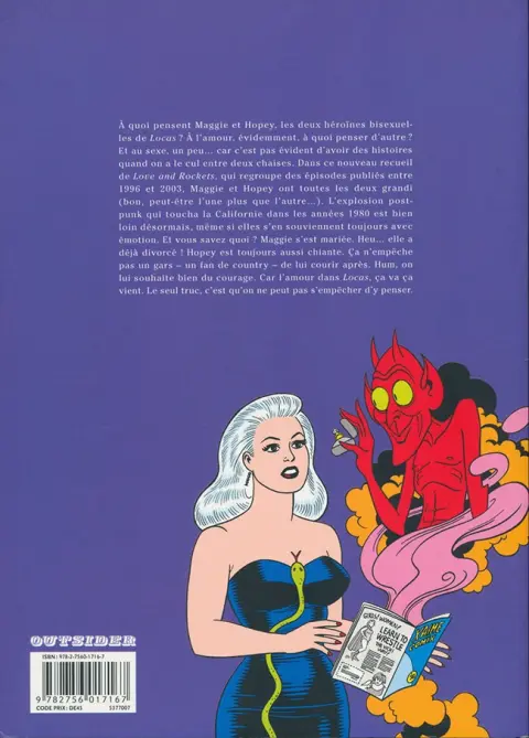 Verso de l'album Locas - Love and Rockets Tome 3 Elles ne pensent qu'à ça