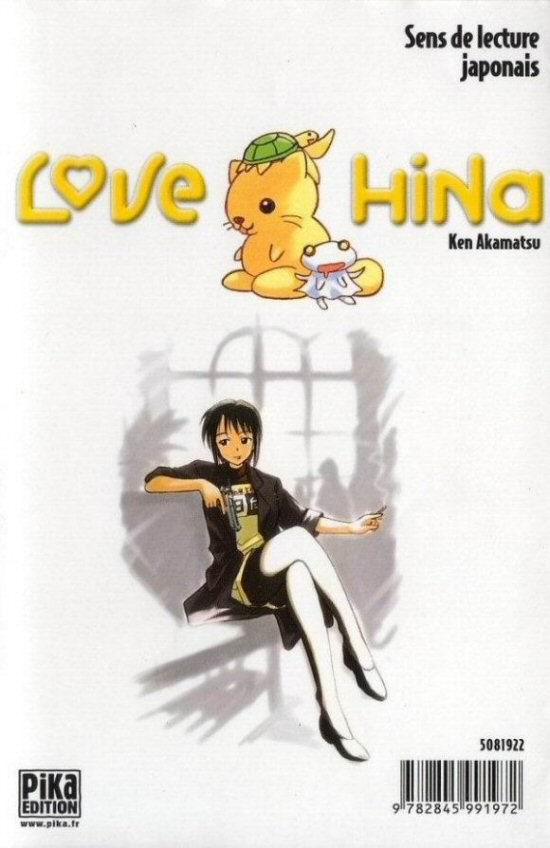 Verso de l'album Love Hina 6