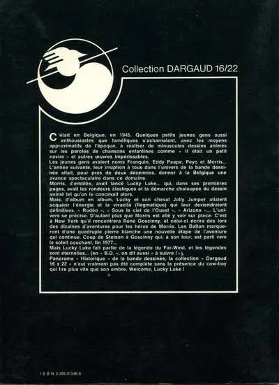 Verso de l'album Lucky Luke Tome 2 La ballade des Dalton
