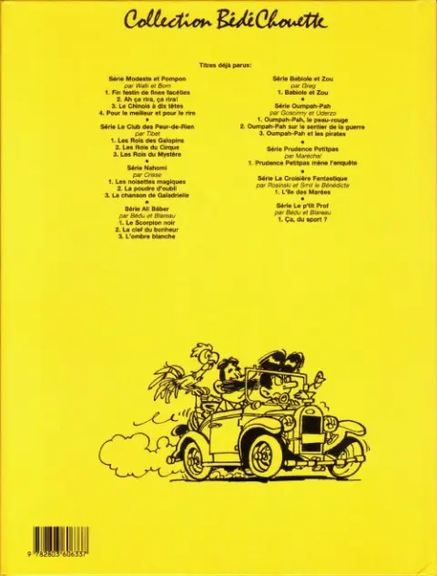 Verso de l'album Modeste et Pompon Tome 4 Pour le meilleur et pour le rire!