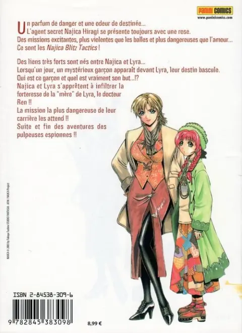 Verso de l'album Najica Tome 3 Infiltrations