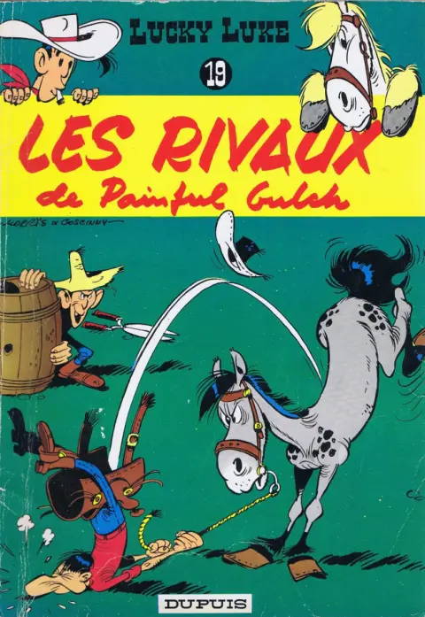 Couverture de l'album Lucky Luke Tome 19 Les rivaux de Painful Gulch