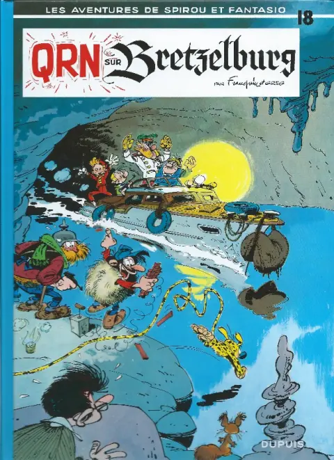Couverture de l'album Spirou et Fantasio Tome 18 QRN sur Bretzelbourg