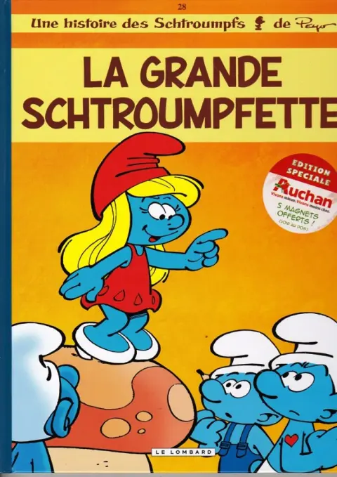 Couverture de l'album Les Schtroumpfs Tome 28 La Grande Schtroumpfette