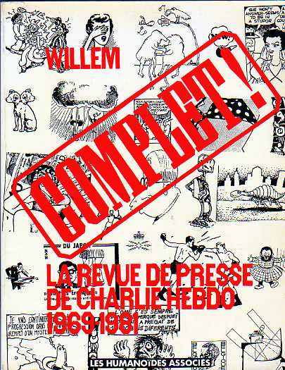 Couverture de l'album Charlie Hebdo - La Revue de presse de Charlie Hebdo 1969-1981 Complet !