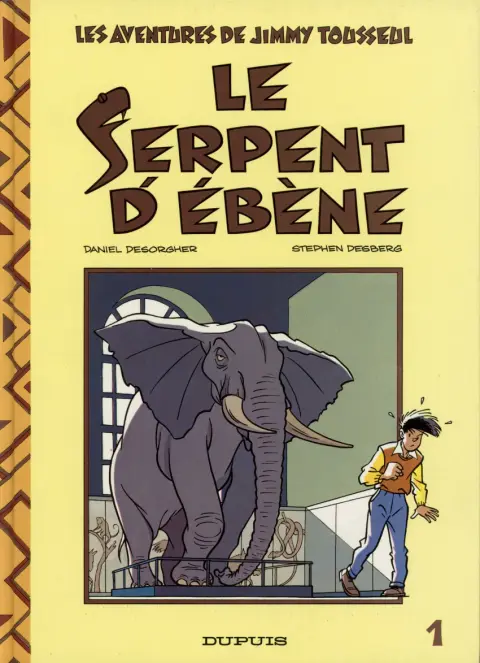 Couverture de l'album Les aventures de Jimmy Tousseul Tome 1 Le serpend d'ébène