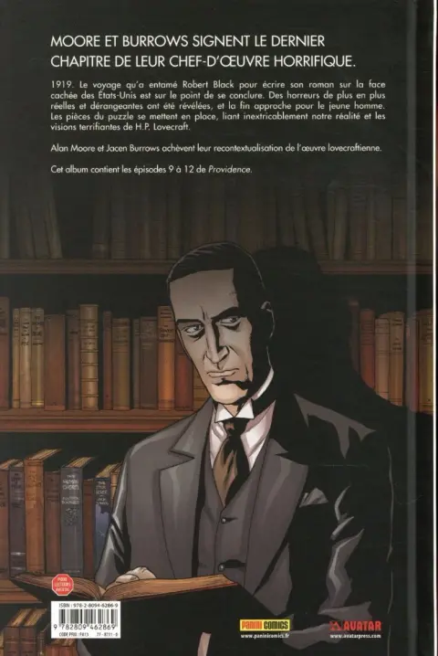 Verso de l'album Providence Tome 3 L'indicible