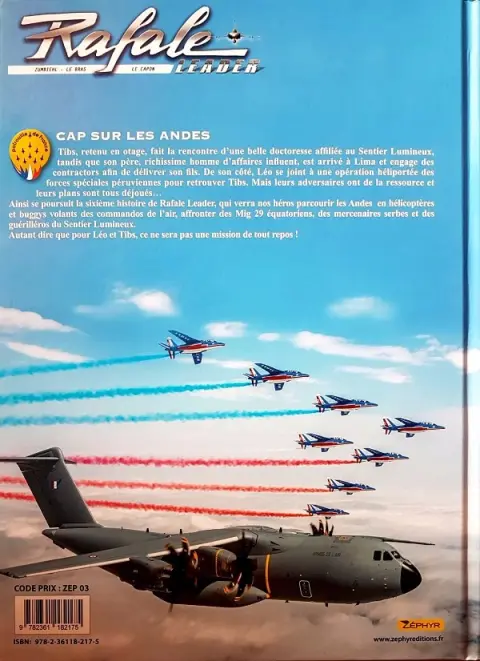 Verso de l'album Rafale leader Tome 6 Cap Sur les Andes