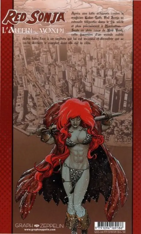 Verso de l'album Red Sonja : l'autre monde Tome 1