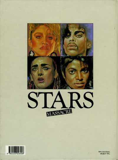 Verso de l'album Stars massacre