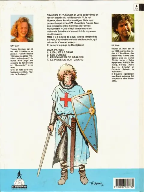 Verso de l'album Sylvain de Rochefort Tome 4 Le piège de Montgisard