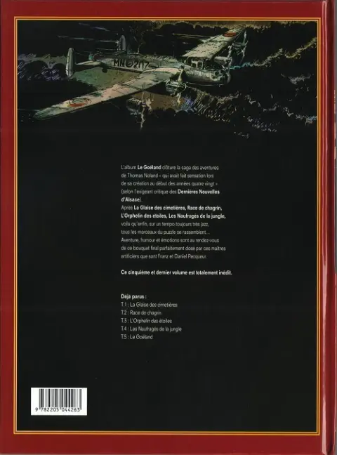 Verso de l'album Thomas Noland Tome 5 Le goéland