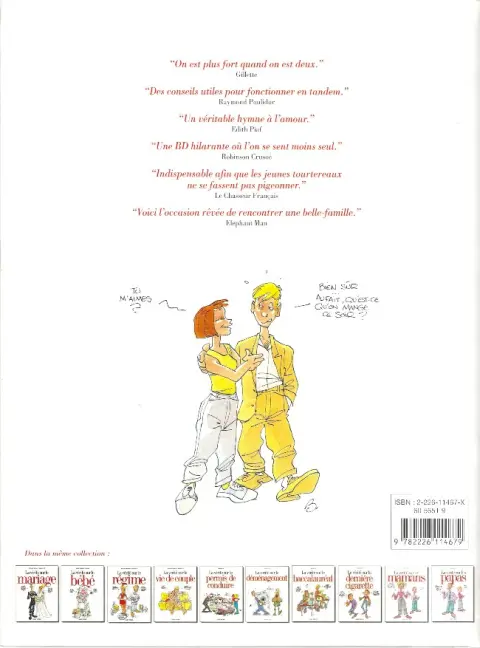 Verso de l'album La Vérité sur... Tome 3 La vie de couple