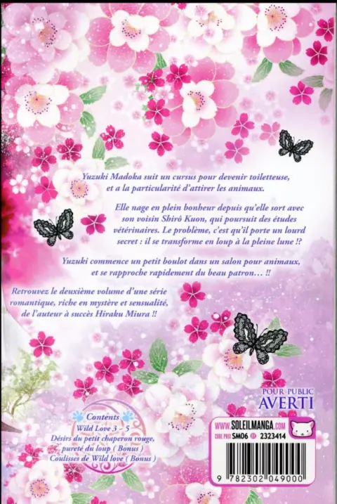 Verso de l'album Wild Love 2