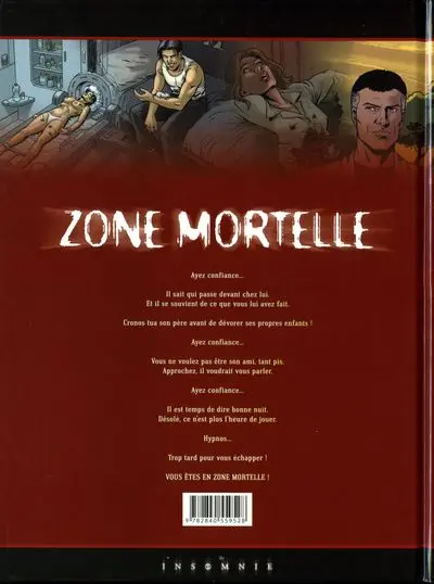 Verso de l'album Zone mortelle Tome 2 Hypnos
