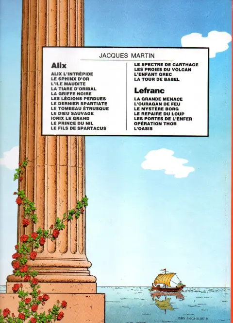 Verso de l'album Alix Tome 9 Le Dieu sauvage