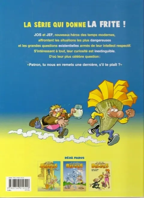 Verso de l'album Les Blagues belges Tome 1 Tome une fois !
